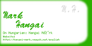 mark hangai business card